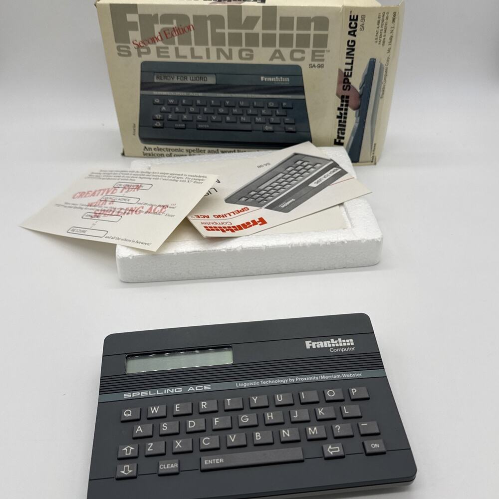 Vintage Franklin Spelling Ace SA-88 Electronic Spell Checker Parts Corrosion